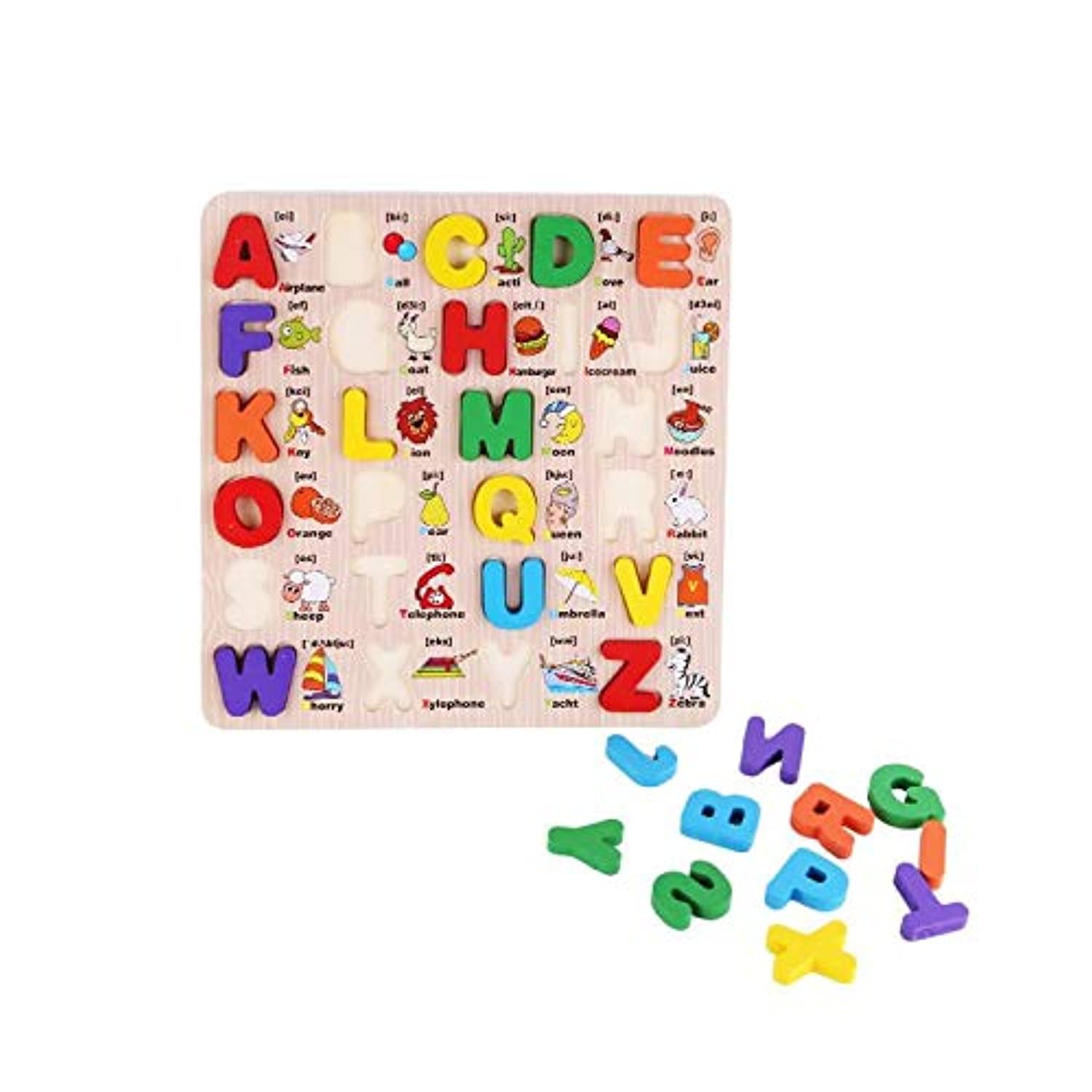 Baby Kids Wooden Learning Letter Educational Toys Puzzlechildren Early 3D Shapes Wood Jigsaw Puzzles