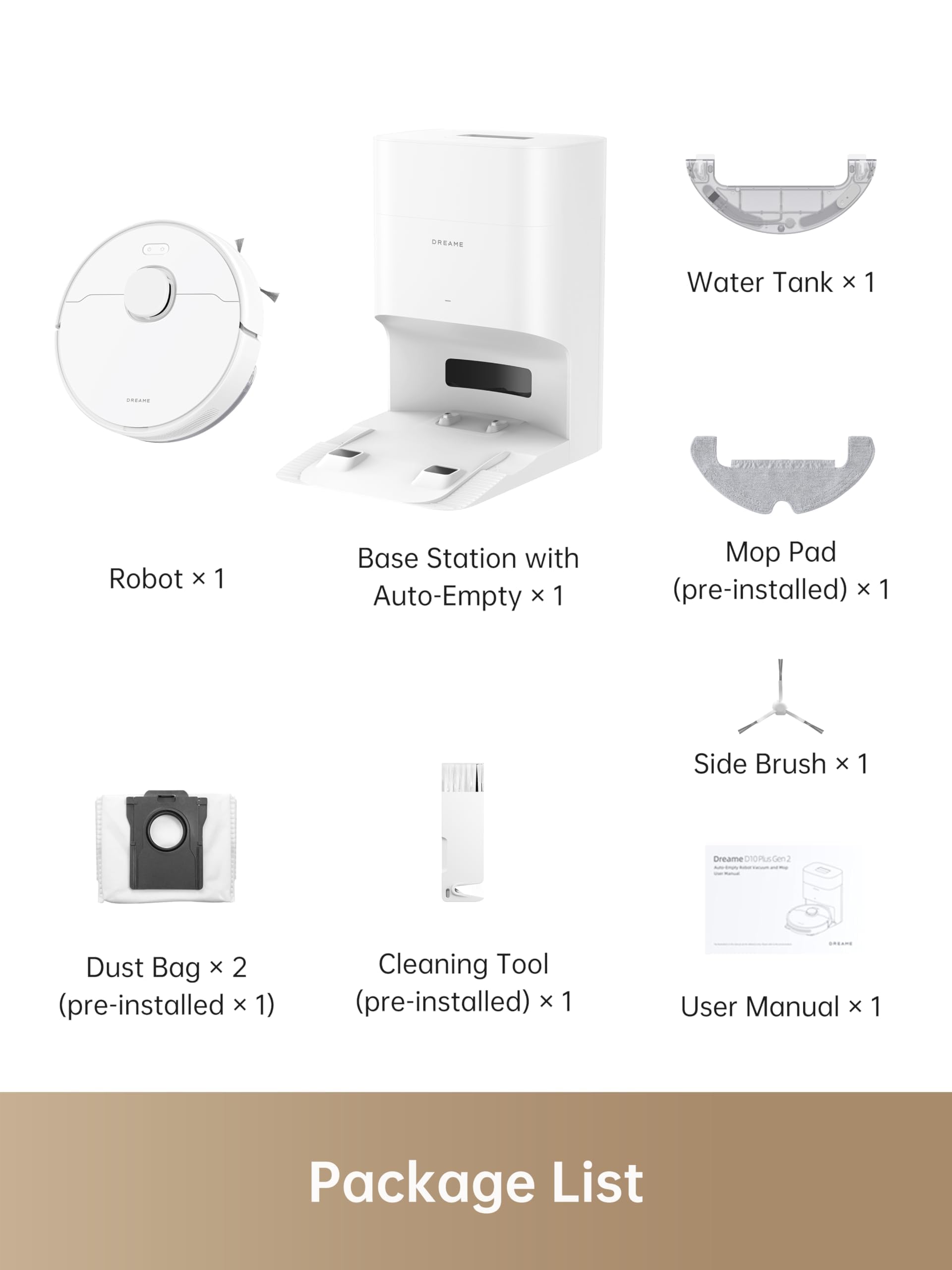 DREAME C20 Plus Robot Vacuum, 90 Days Self-Emptying Robot Vacuum and Mop Combo, 6000Pa Suction Robotic Vacuum, LiDAR Navigation, APP/Voice Control, Robot Vacuum Cleaner for Pet Hair/Carpet/Hard Floor