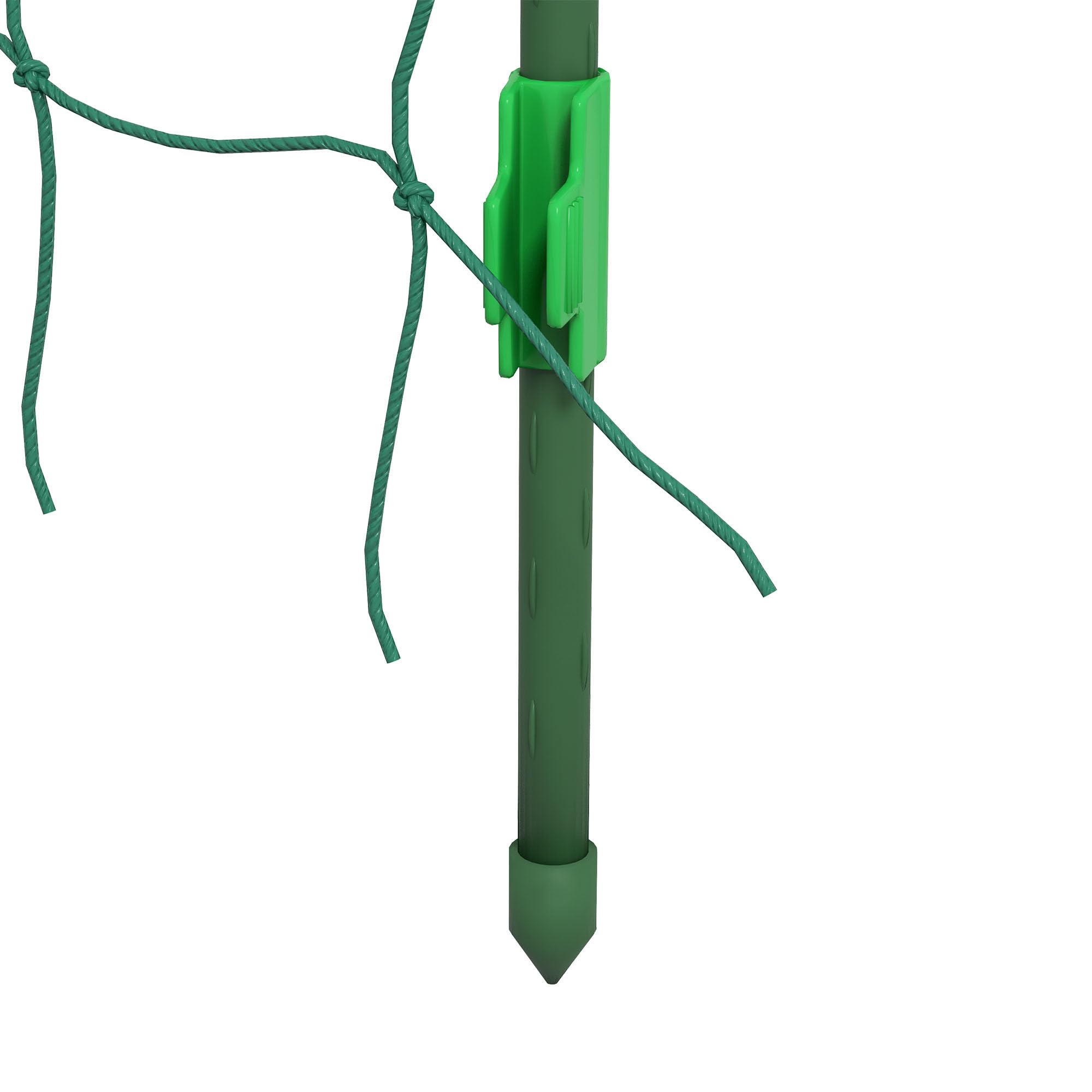 Outsunny Enrejado de Pepino 206 cm, Enrejado de Jardín en Arco para Plantas Trepadoras al Aire Libre, Forma en U, con Estructura de Acero con Recubrimiento de PE y Malla, Soporte para Verduras, Frutas