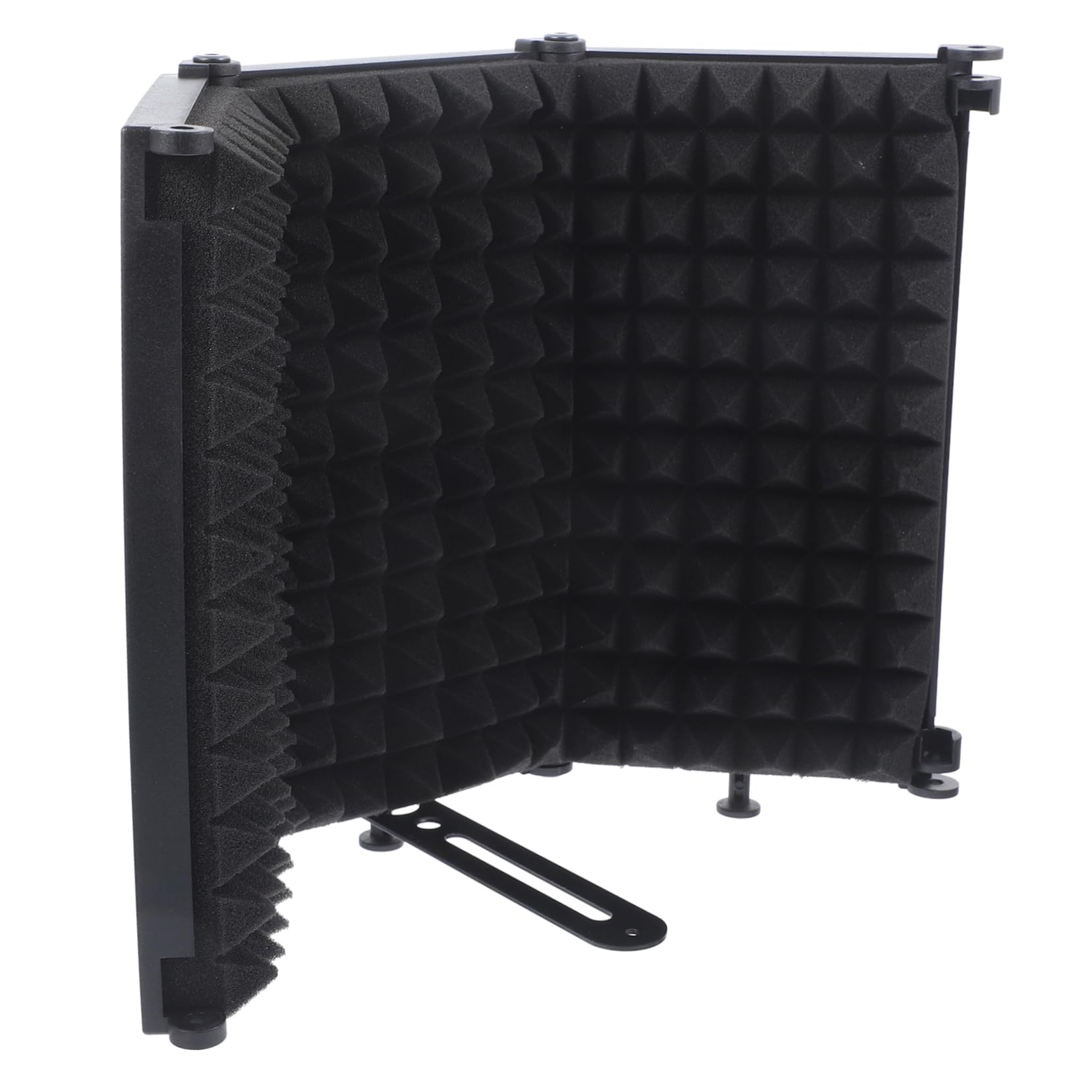 SECFOU 1juego Filtro Micrófono Plegable U-shaped Antiviento y Aislante Para Grabación Estudio y Hogar Reduce Ruido y Para Vocales y Podcasts
