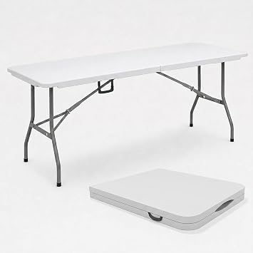 Absolute Deal 6ft Folding Table Heavy Duty Trestle Catering Market Stall
