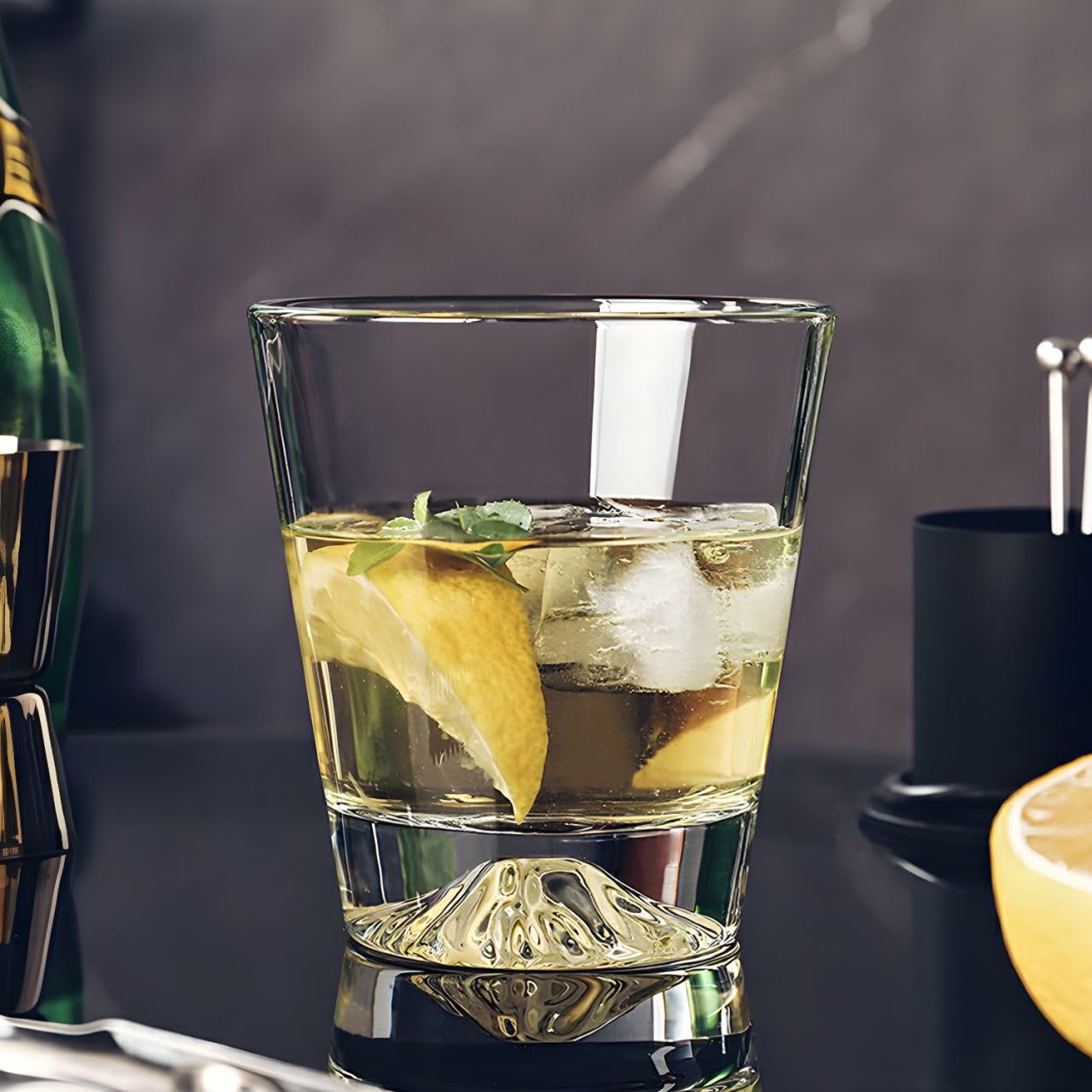 Bellemax Whiskey Glasses Set - 6 Rocks Glasses -7