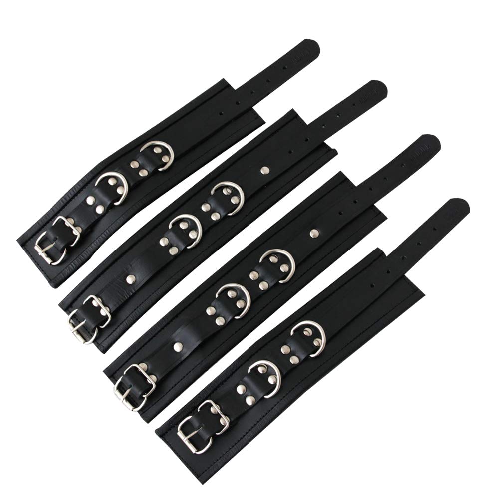 Iron-Story Kit Bandes à Main En Cuir - Accessoires Restraints Et Jeux Cuir Pour Couples