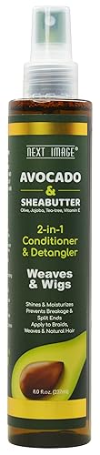 Miniatura 3 de Next Image Acondicionador y desenredante 2 en 1 de aguacate y manteca de karité, 8 onzas