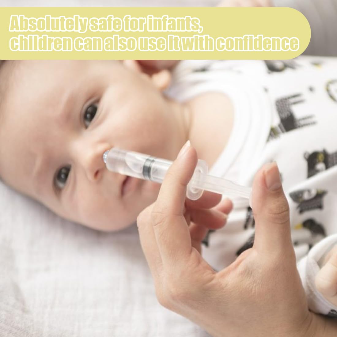 6 Pezzi Siringa per Lavaggio Nasale Bambini e Adulti, Kit Pulizia Naso con Oliva Anatomica Morbida e Siringa per Soluzione Fisiologica