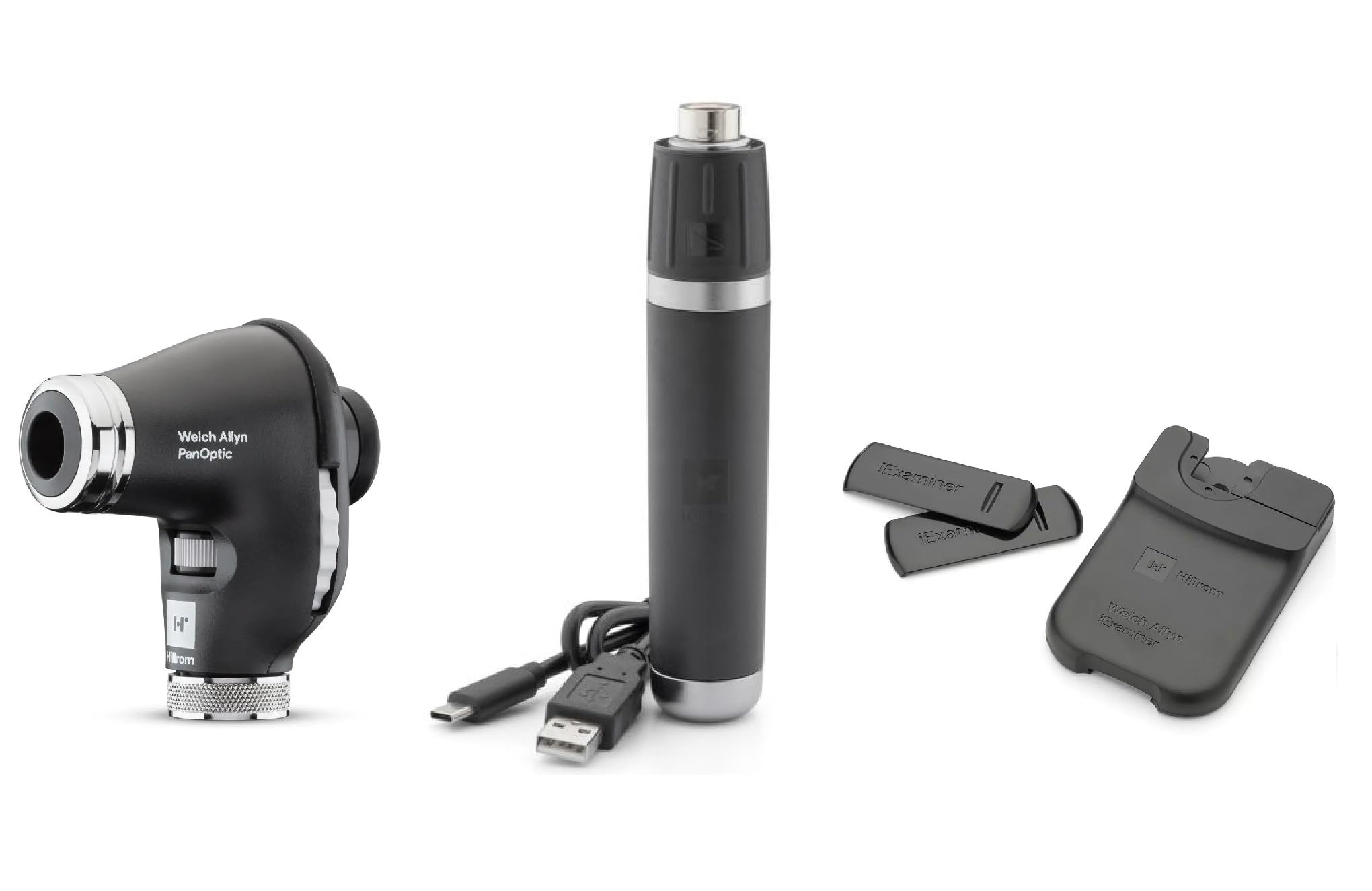 Welch Alyn 3.5V Pan-Optic ophthalmoscope with lithium Rechargeable Handle & Iexaminer SmartBracket - Image 2 thumbnail