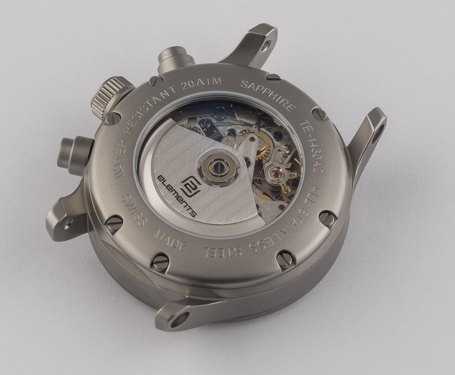 2 elements AIR Swiss Made ETA 7750 Herren Automatik Chronograph 200m WR Saphirglas