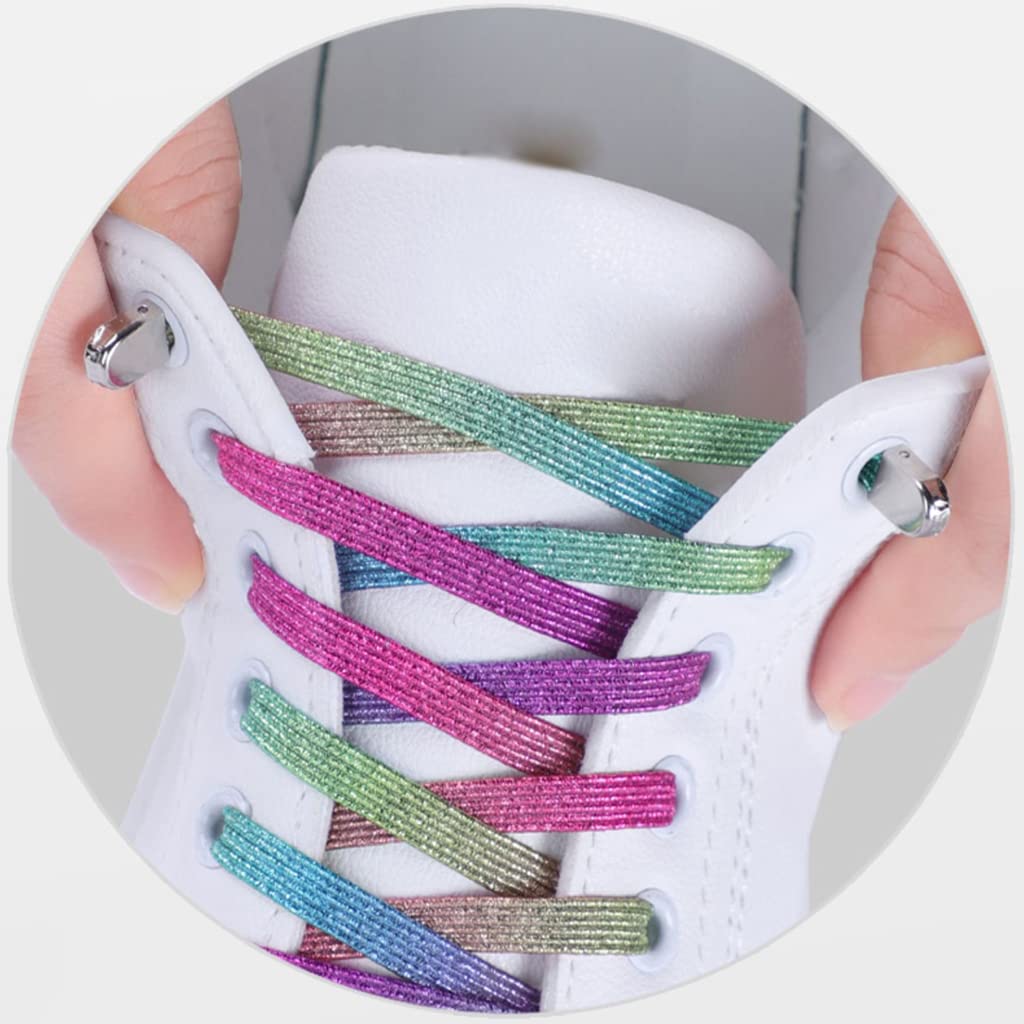 lacci delle scarpe elasticizzati Lacci for scarpe, lacci elastici for scarpe, 2 paia di lacci elastici senza nodi, lacci piatti, lacci elastici for la corsa, lacci for scarpe da ginnastica,