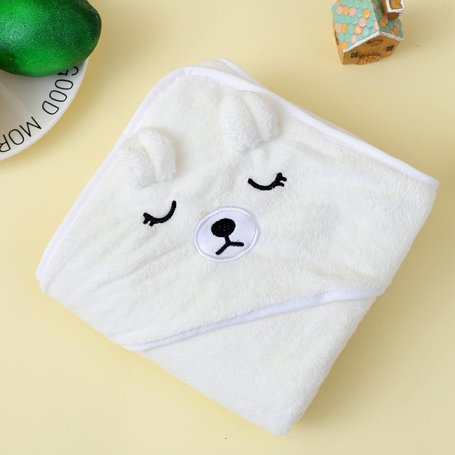 3Pcs Cape De Bain Bebe, Serviette De Bain Bébé Cape De Bain Bebe Garcon Serviette Éponge,Douces & Absorption Forte,Peluche De Corail De Haute Qualité, Cape De Bain 0-5 Ans 80 x 80cm (A)