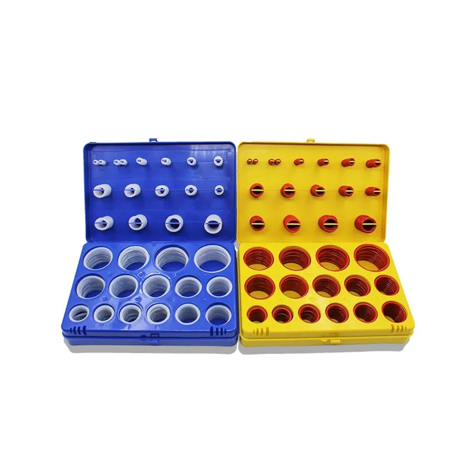 Juego de 390 Juntas tóricas de Silicona/VMQ, 30 tamaños, Junta tórica, arandela de Goma, Juego de Juntas tóricas, Caja de Kit(BVW-390Blue)