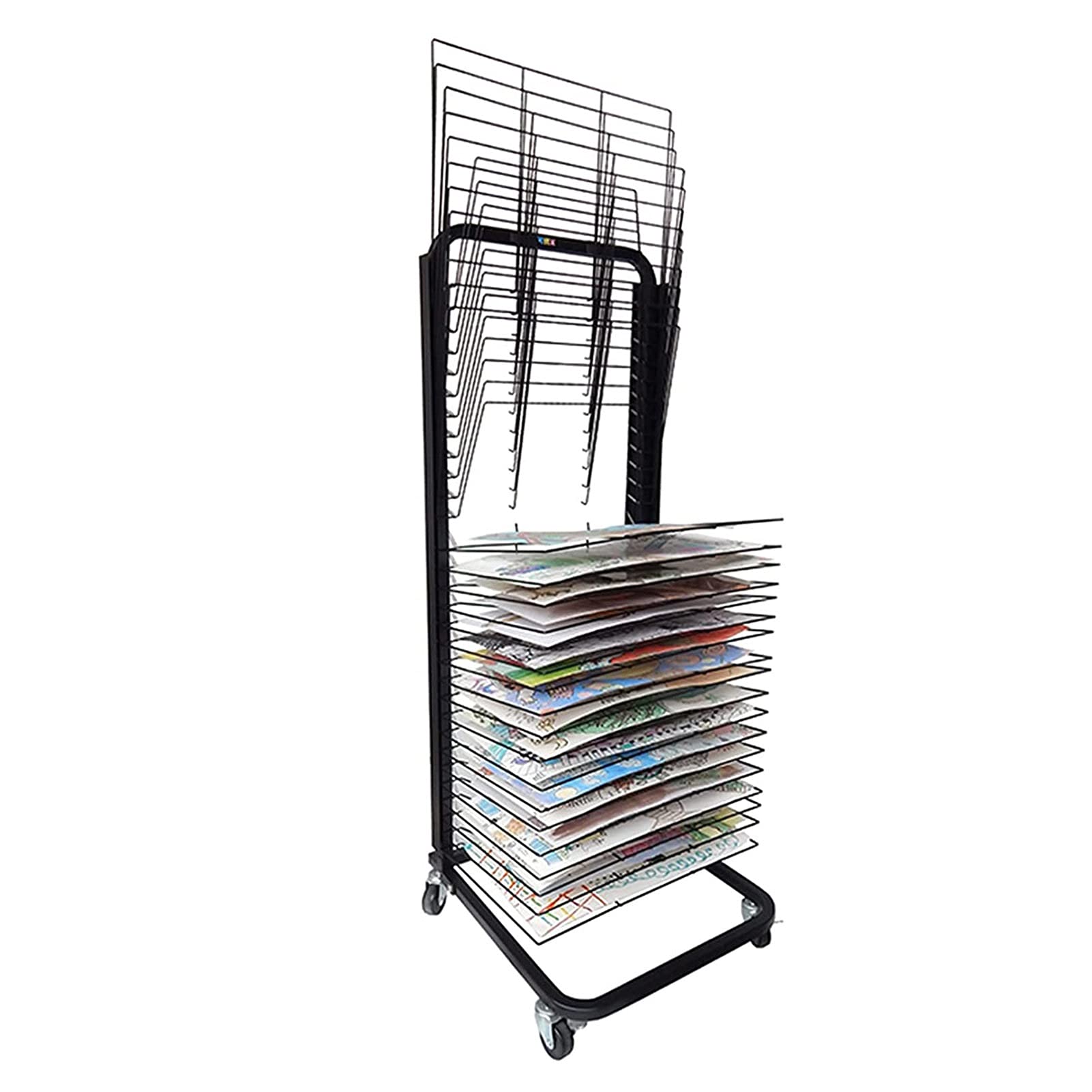 Aioneer Art Drying Rack, 35 Shelves, Drying Easel Art Studio, Educational Product Drying Rack, Space-saving Shelf
