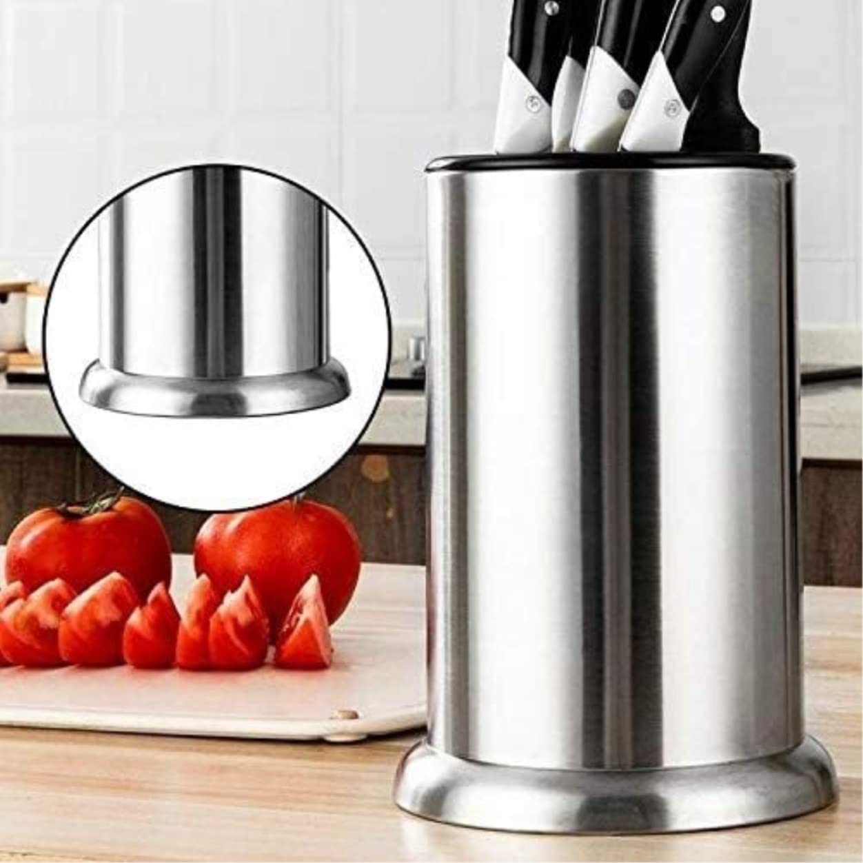 Portacuchillos Portacuchillos De Acero Inoxidable Estante Almacenamiento Cuchillos Cocina Creativo Organizador Insertado Organizador(Black)