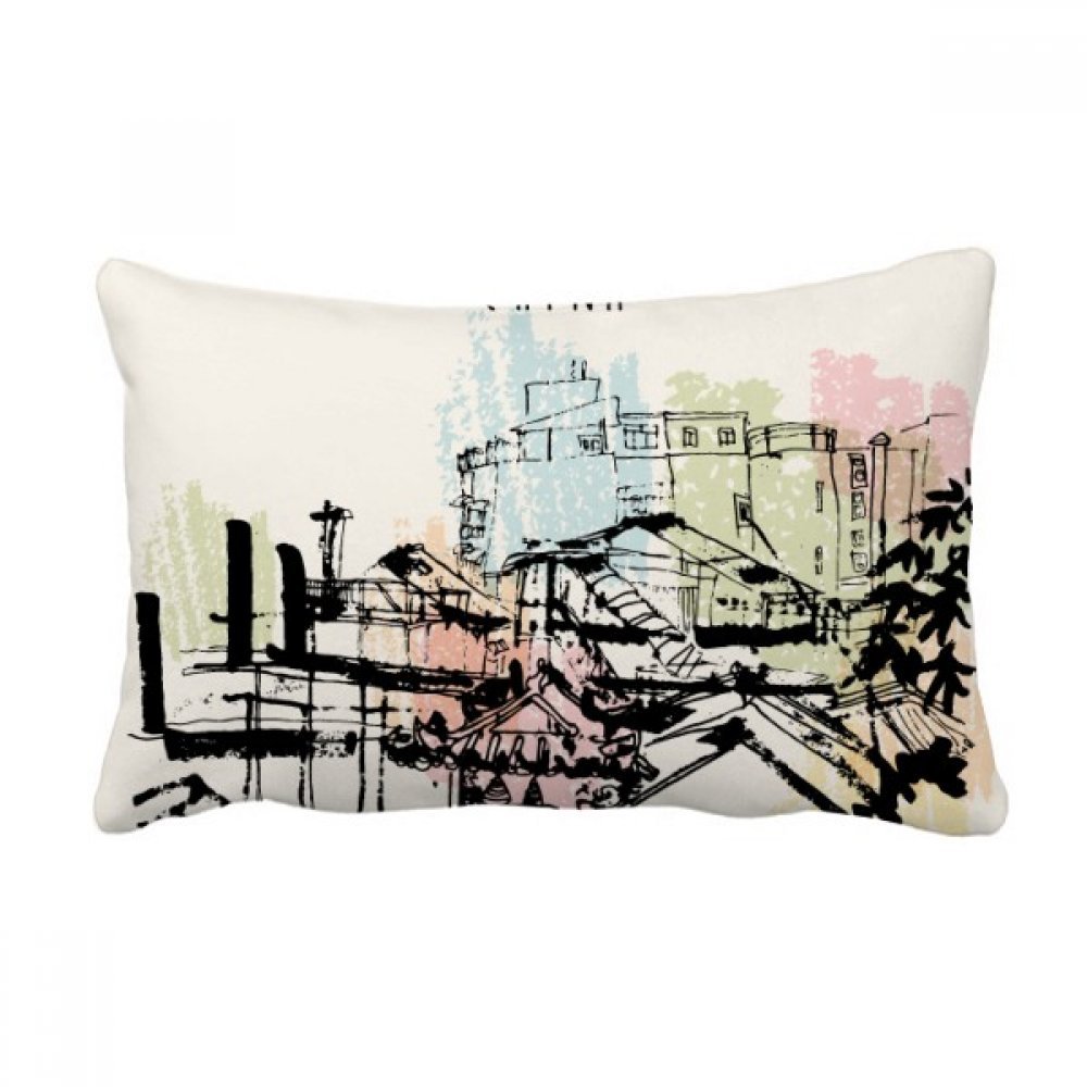 Coussin Macao décoratif pour canapé et salon moderne multicolore