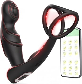 Multi Modes Prostate Vibratoar Device for Men Ring Toy Tool Womens Vibratoar Toys LJ0602 Black 9 Modes