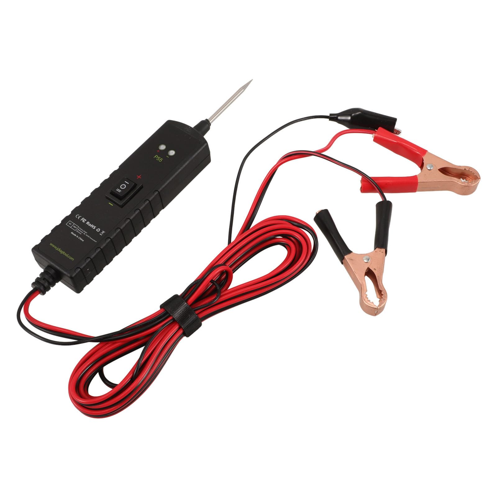 Comprobador de Circuitos Eléctricos para Coche, 12-24v, Metal