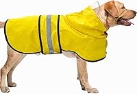 Vista 31 de Impermeable para Perros Resistente al Agua Reflectante - Poncho Ligero Transpirable con Capucha Abrigo Chaqueta de Lluvia con Correa Ajustable
