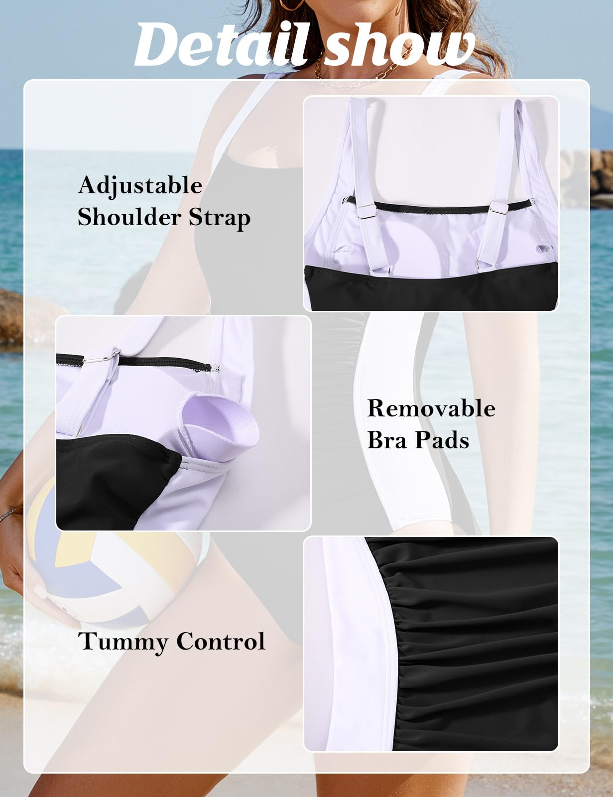Bañador Reductor Push Up One Piece Vientre Plano Sexy para Playa Piscinas