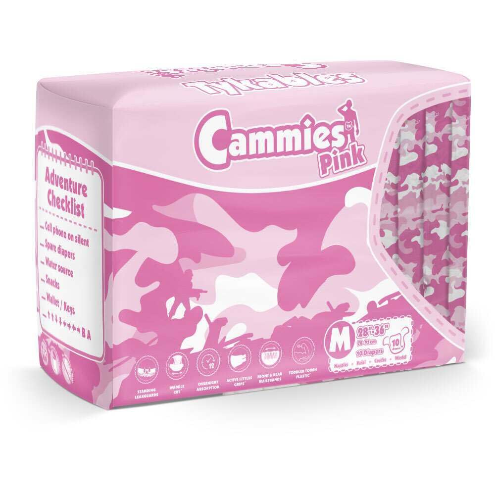 Tykables Cammies Pink - Lot de 10 (Moyen)