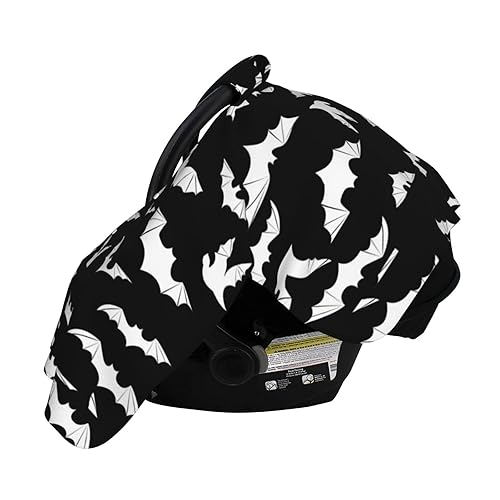 Miniatura 9 de Funda de asiento de coche de murciélago de Halloween, cubierta de asiento de coche de moda para invierno, cubierta de enfermería, regalo de ducha