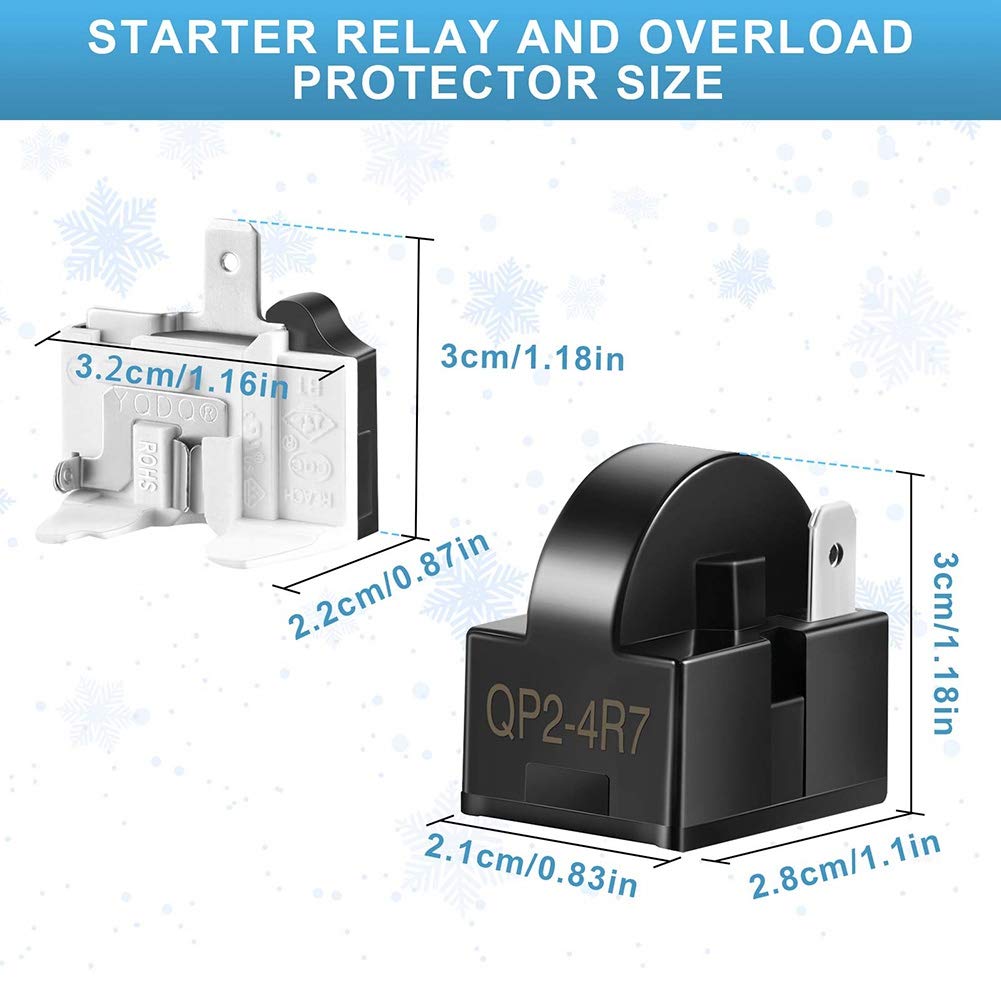 QP2-4.7 PTC Relay 1 Pin Refrigerator Relay – Includes 6750C-0004R-KIT, New