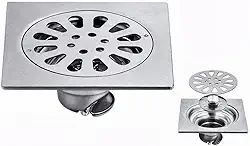 Ralo Inox 10x10 Quadrado Inteligente Anti Odores/inseto Luxo