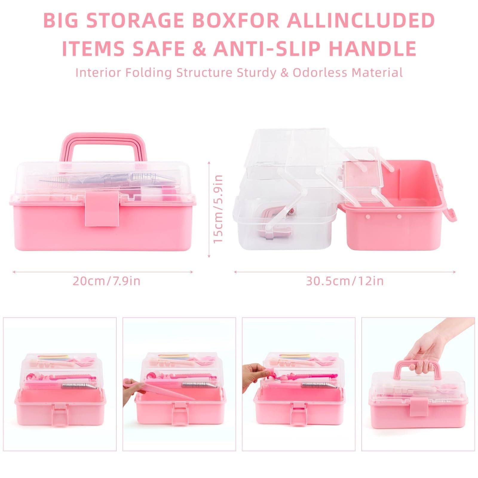 spritztülle Werkzeugset for Kuchendekoration, 138-teilig, Backzubehör inklusive Spritzbeutel und Spitzen-Set, Spritztüllen-Set, Pink tüllen(Pink (138 PCS))