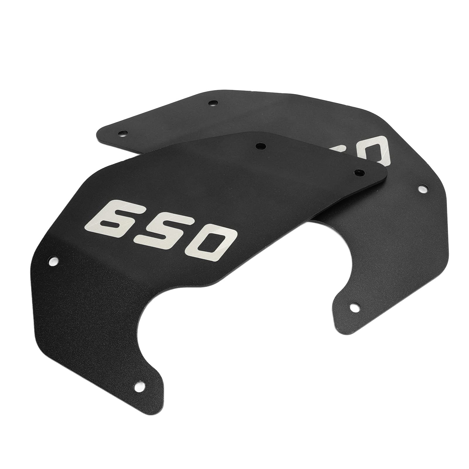 Plaque de Panneau de Cadre de Couverture Latérale de Moto, Protection Durable et Brillante en Allia D'aluminium pour Vulcan S 650 2015 – 2021 (BLACK)