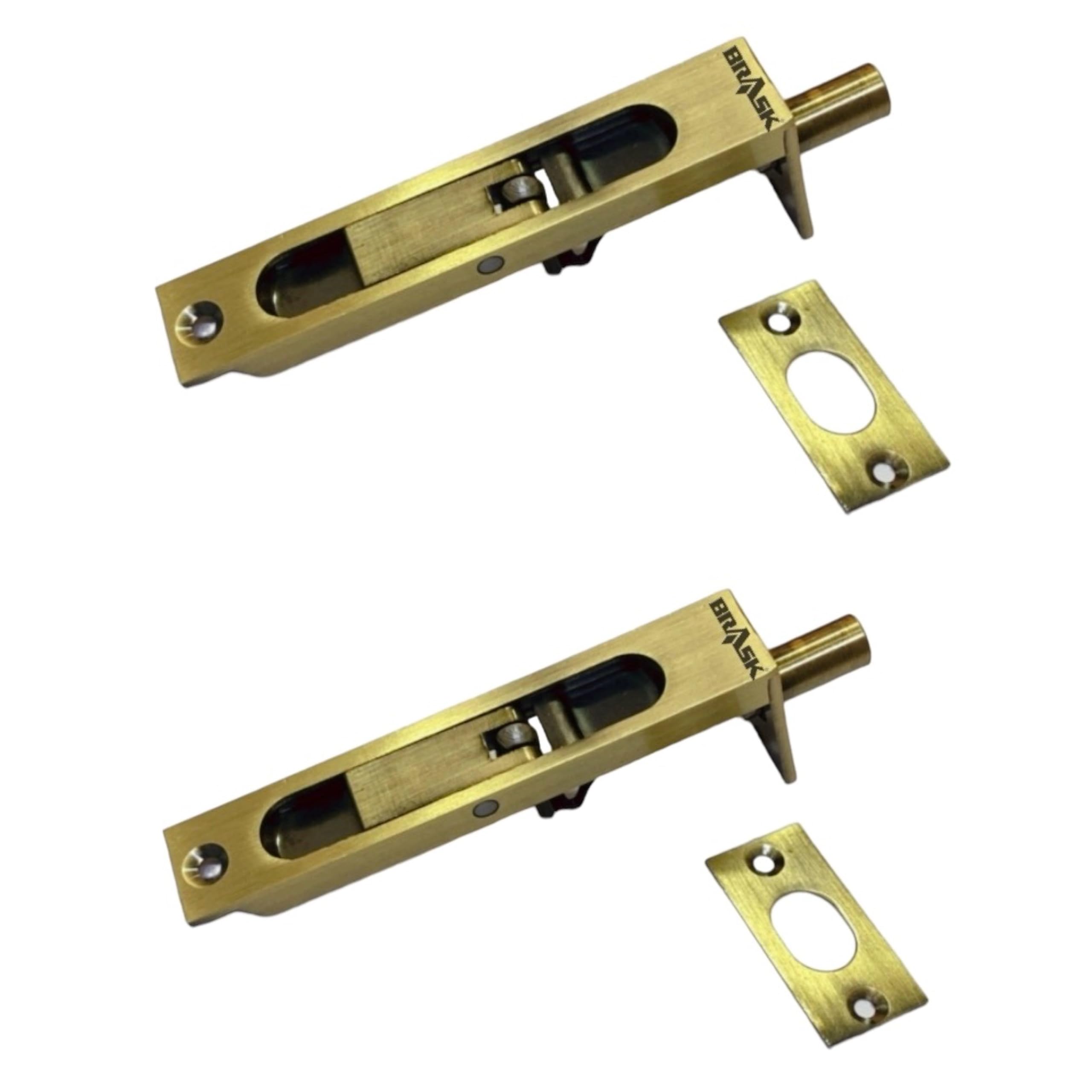 BRASK Brass Flush Tower Bolt 4 inches (100 mm) with Screws | Concealed Tower Bolt 4" (Antique Brass, 1) (B0CWYSLRGF) Amazon Price History, Amazon Price Tracker