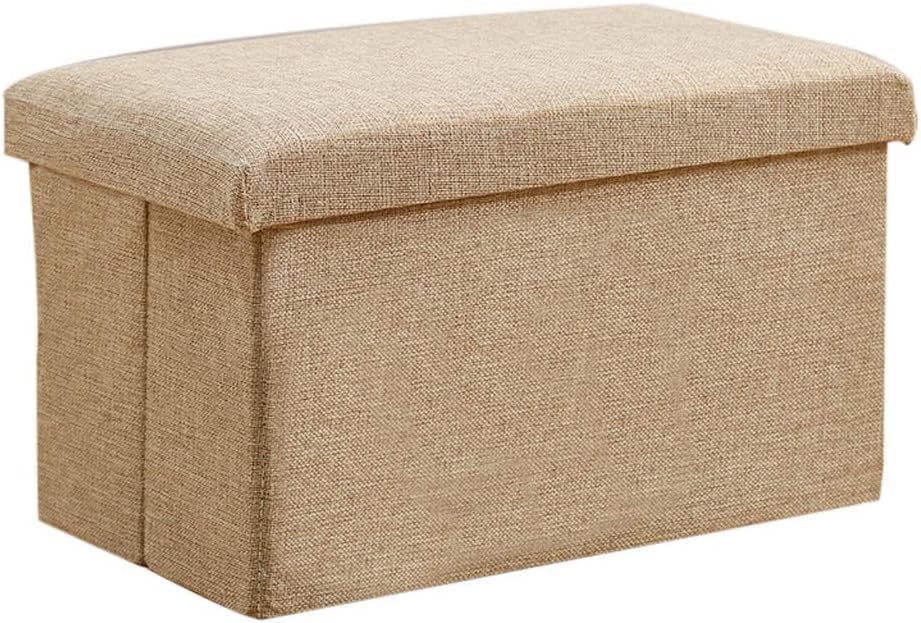 Reposapiés otomano con caja de almacenamiento para un salón moderno y ordenado
