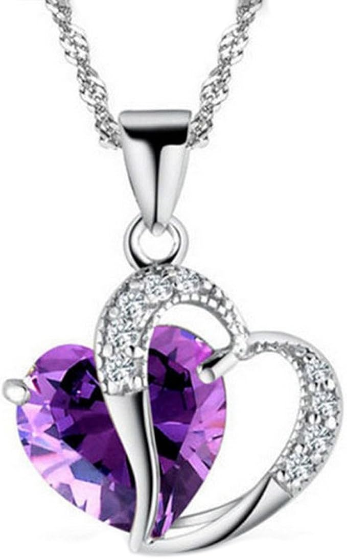 Necklaces For Women Love Heart Stainless Exquisite Pendant Multiple Styles Zircon Necklace Mother'S Day Gifts Jewelry