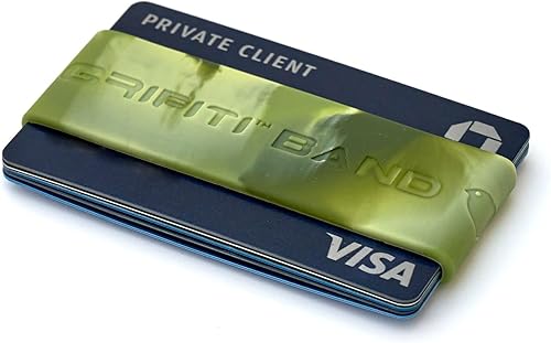 Miniatura 8 de Grifiti Band Pocket Wallet Super Slim Profile Colorful Silicone Improved Broccoli Band for Cards License Cash