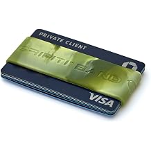 Camo - Grifiti Band Pocket Wallet Super Slim Profile Colourful Silicone Improved Broccoli Band for Cards, Licence, Cash