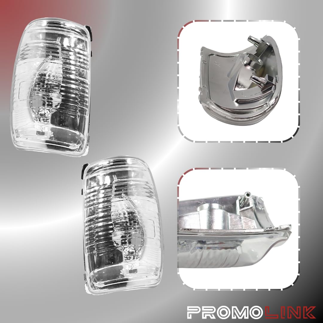 Lot de 2 clignotants de rétroviseur extérieur gauche et droite compatibles avec Ford Transit à partir de 2014 BK3113B381CA BK3113B382CA