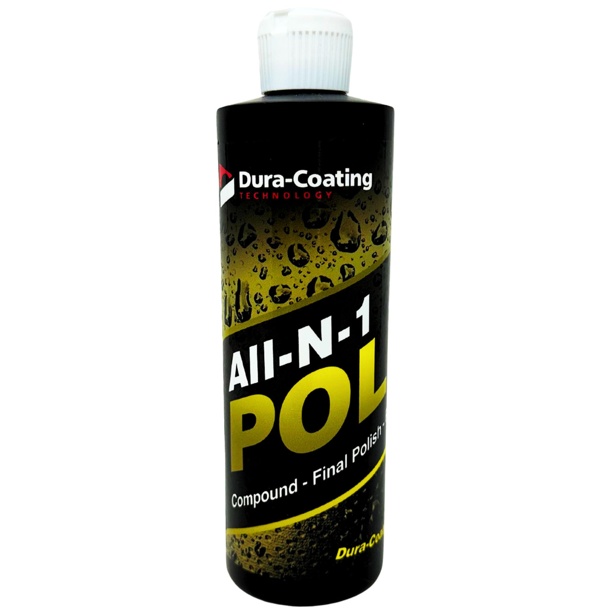 DURA-COATING TECHNOLOGYAll-N-1 Car Polish Cleans, Glazes and Protects All in One Step Car Polisher, Ideal for Painted Surfaces, Gel Coats and Fiber Glass, 16 Ounce Bottle Polish Cleaner