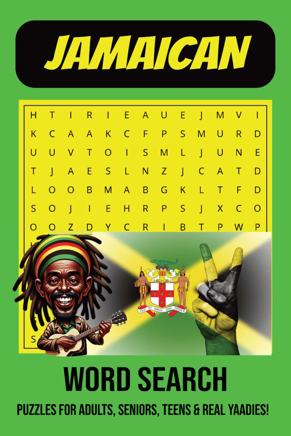 Jamaican Word Search Puzzle Book: Word Searches with Easy to Read Print about Jamaica, Reggae, Caribbean Language and More | 6x9 inches, 110 pages | ... for Vacations, Holidays and Relaxation Times
