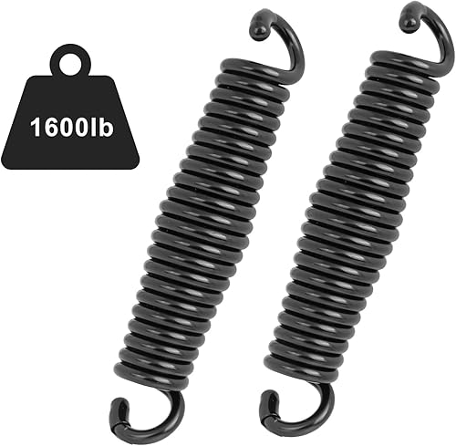 Miniatura 2 de Muelles oscilantes para porche, silla de resorte con capacidad para hasta 1600 libras, resortes cromados resistentes para sillas colgantes, montaje