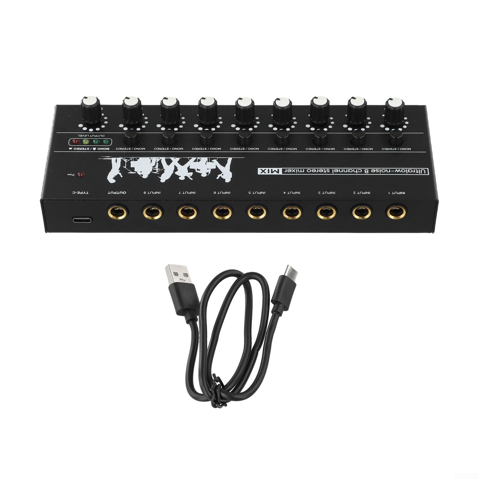 do mini miksera audio 6-kanałowego XLR USB do strumieniowego przesyłania