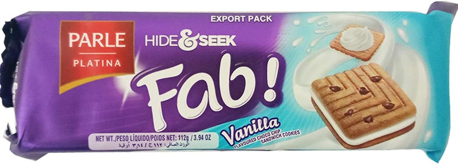 Hide & Seek Fab Vanilla Cream Biscuits 112g