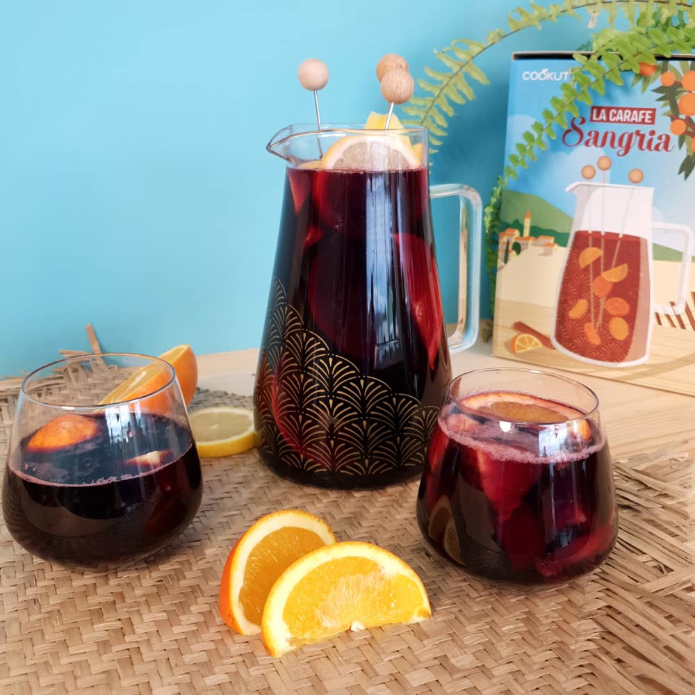Coffret cadeau Cookut carafe à spritz 1L 8 recettes