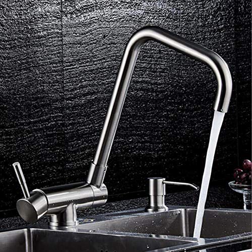 Robinet de cuisine rabattable en acier inoxydable pour évier - 6