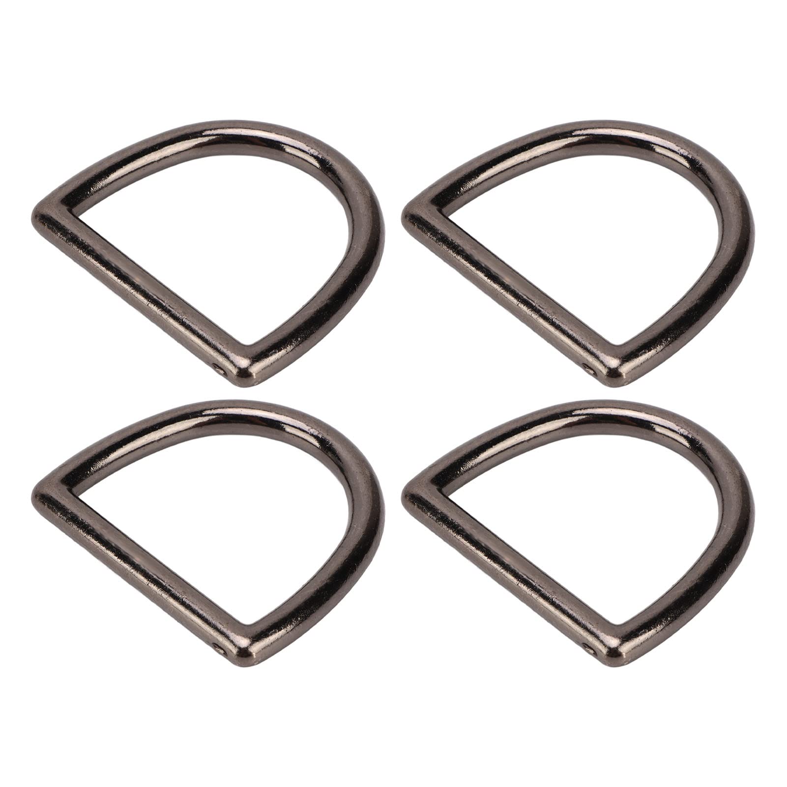 120 Stück Metall-D-Ringe, D-förmige Schnallenclips für DIY-Handtaschen, Rucksäcke und Gürtel, D-Schnallen aus Zinklegierung mit glatter Oberfläche, rostbeständige D-Haken für