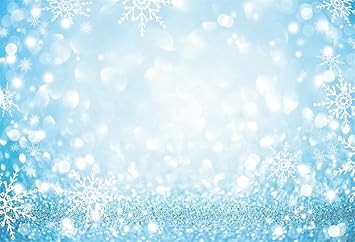 Amazon Com 5x3ft Ice Blue Winter Snowflake Backdrop Laeacco White Snowflake Snowfall Bokeh Christmas Photography Background Newborn Baby Children Family Portrait Merry Xmas Photo Studio Booth Props Supplies Electronics