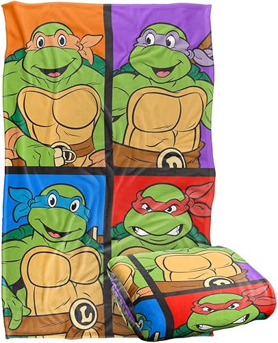 Teenage Mutant Ninja Turtles TMNT - Manta suave y sedosa al tacto, 36 x 58 pulgadas