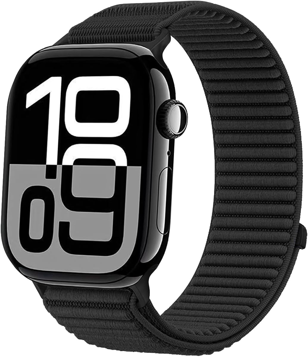 SimpleThings Nylon Sport Loop Band Kompatibel mit Apple Watch Armband 46mm 45mm 44mm 42mm 41mm 40mm 38mm, Trail Loop Sportarmband für iWatch Serie 11 10 9 8 7 6 5 4 3 2 1 SE Damen Herren