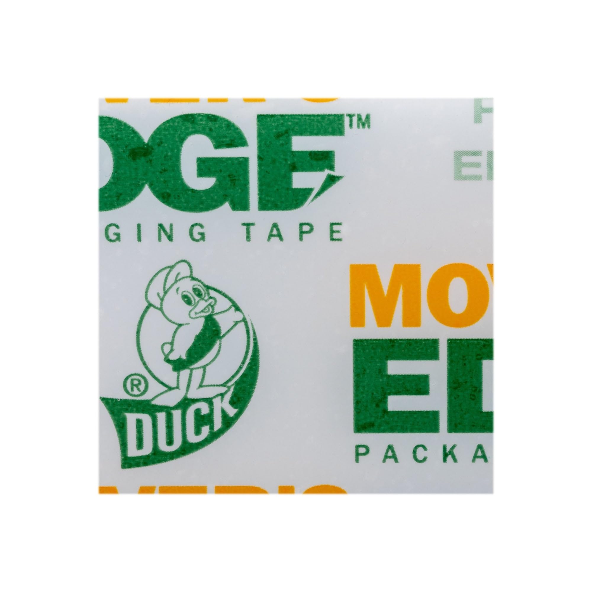 Duck Brand Mover's Edge Cinta de embalaje: 1.88 in. x 35 yds. (Translúcido con impresión"MOVER'S EDGE") +with dispenser