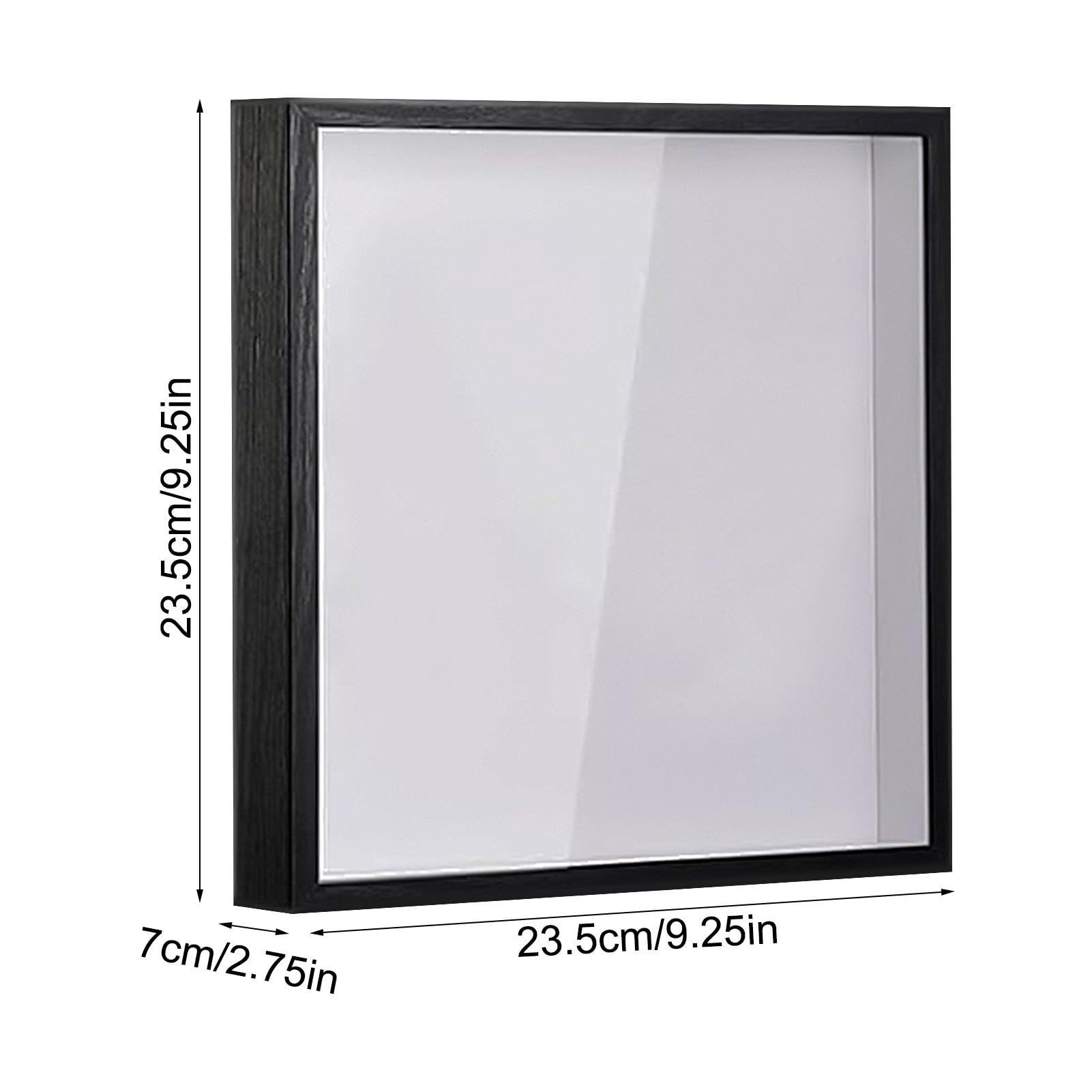Cadre Shadow Box Noir Ou Blanc - Présentoir Photo 3D Flottant Pour Bijoux Et Souvenirs