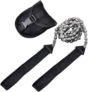 NA Survival Hand Chainsaw Folding Hand Chain Saw Fast Wood & Tree Cutting Emergency Outdoor Survival Gear Camping Pocket Chainsaw for Camping/Hiking Chainsaw