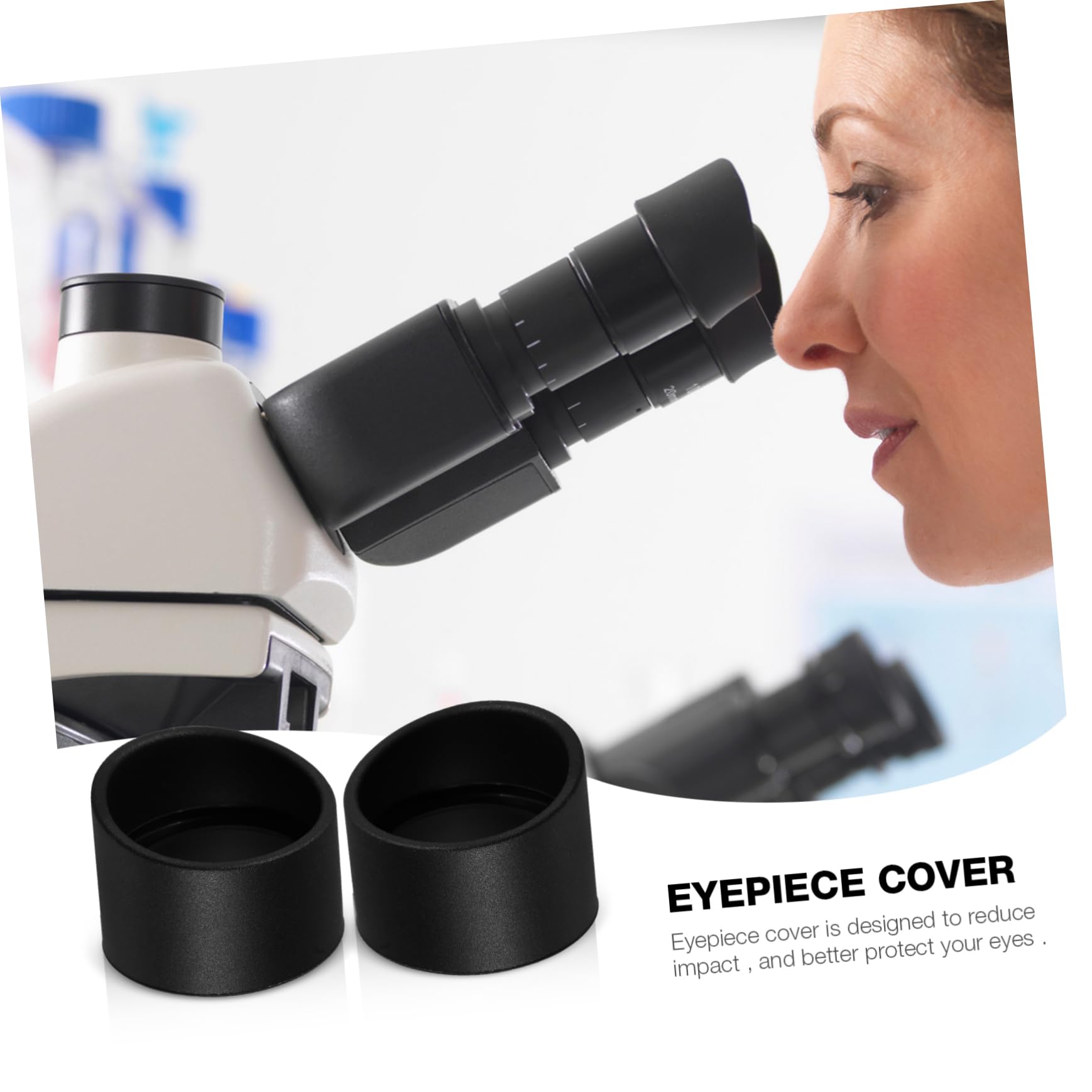 4pcs Rubber Eyepiece Covers For Microscope Binoculars - Soft Eye - Foto 5
