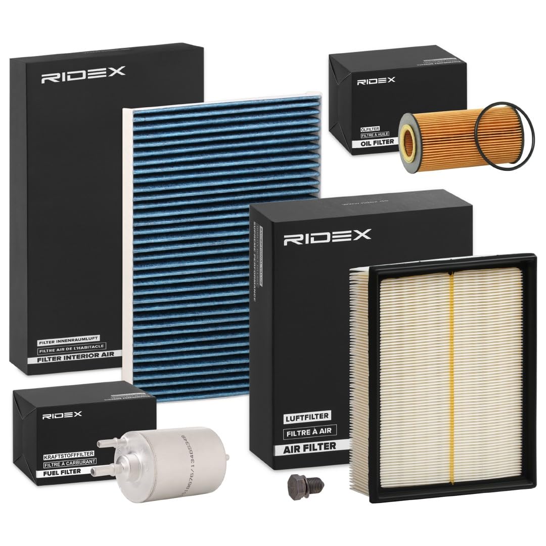 RIDEX 4055F30806 Kit de filtros con juntas con junta tórica Compatible con AUDI A4 B7 Avant 8ED