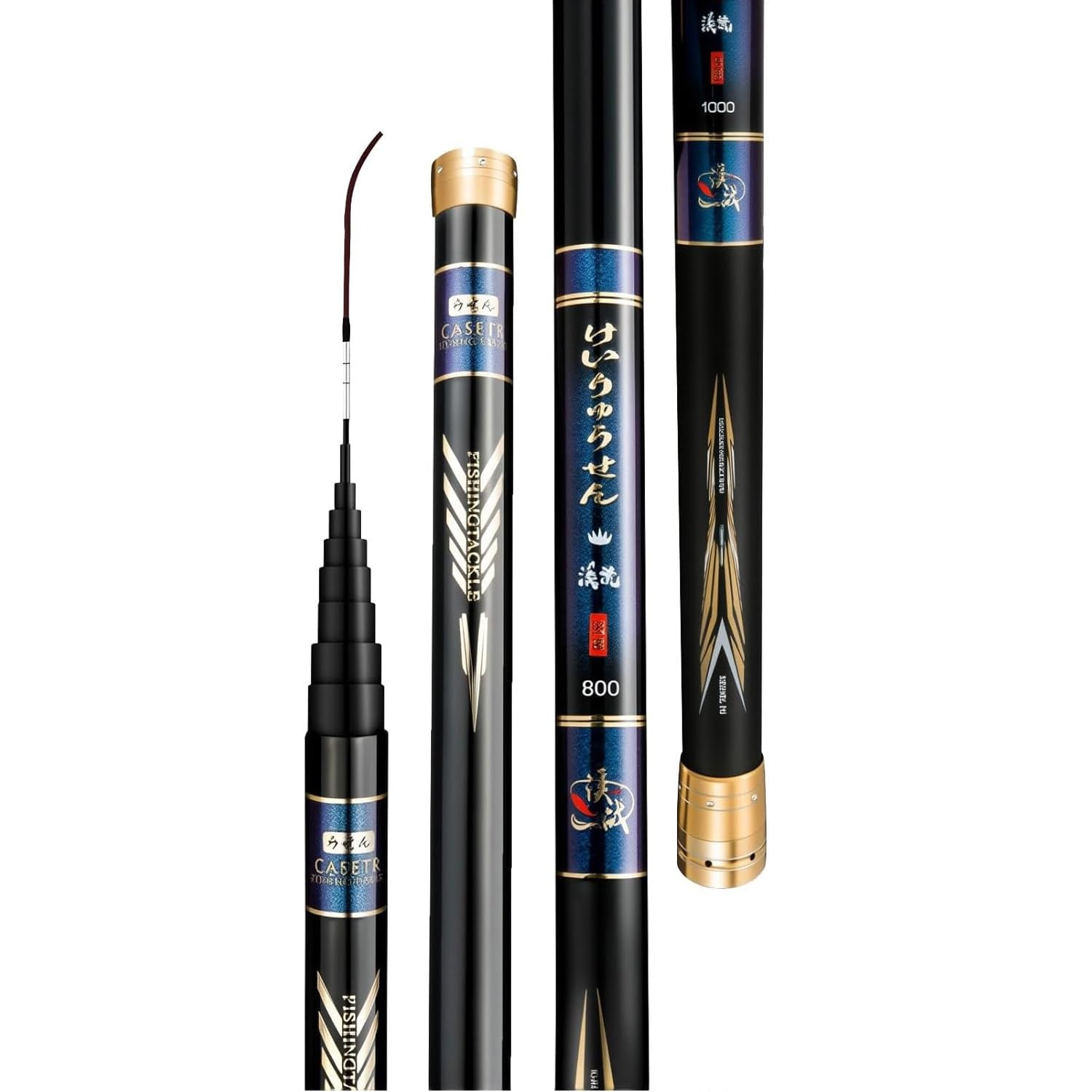 HUSHDML Telescopic carbon fishing rod 2.7m to 10m Ultralight Super Stiff Chinese Fishing Rod Hand Fishing Rod Suitable for Lakes, Reservoirs, Rivers and Ponds(6.3m)
